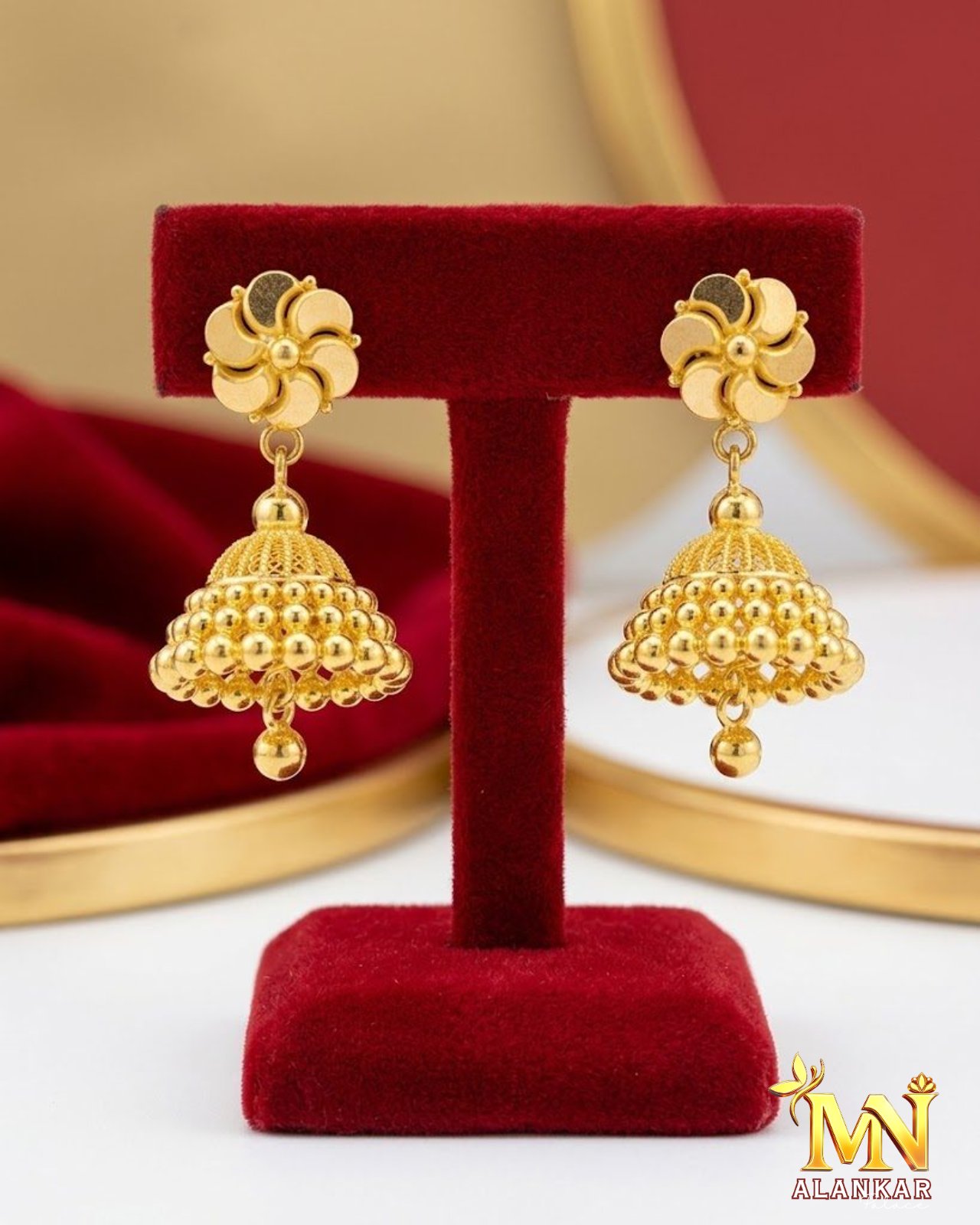 22K Gold Jhumka 3.89g — M N Alankar Palace, Rourkela