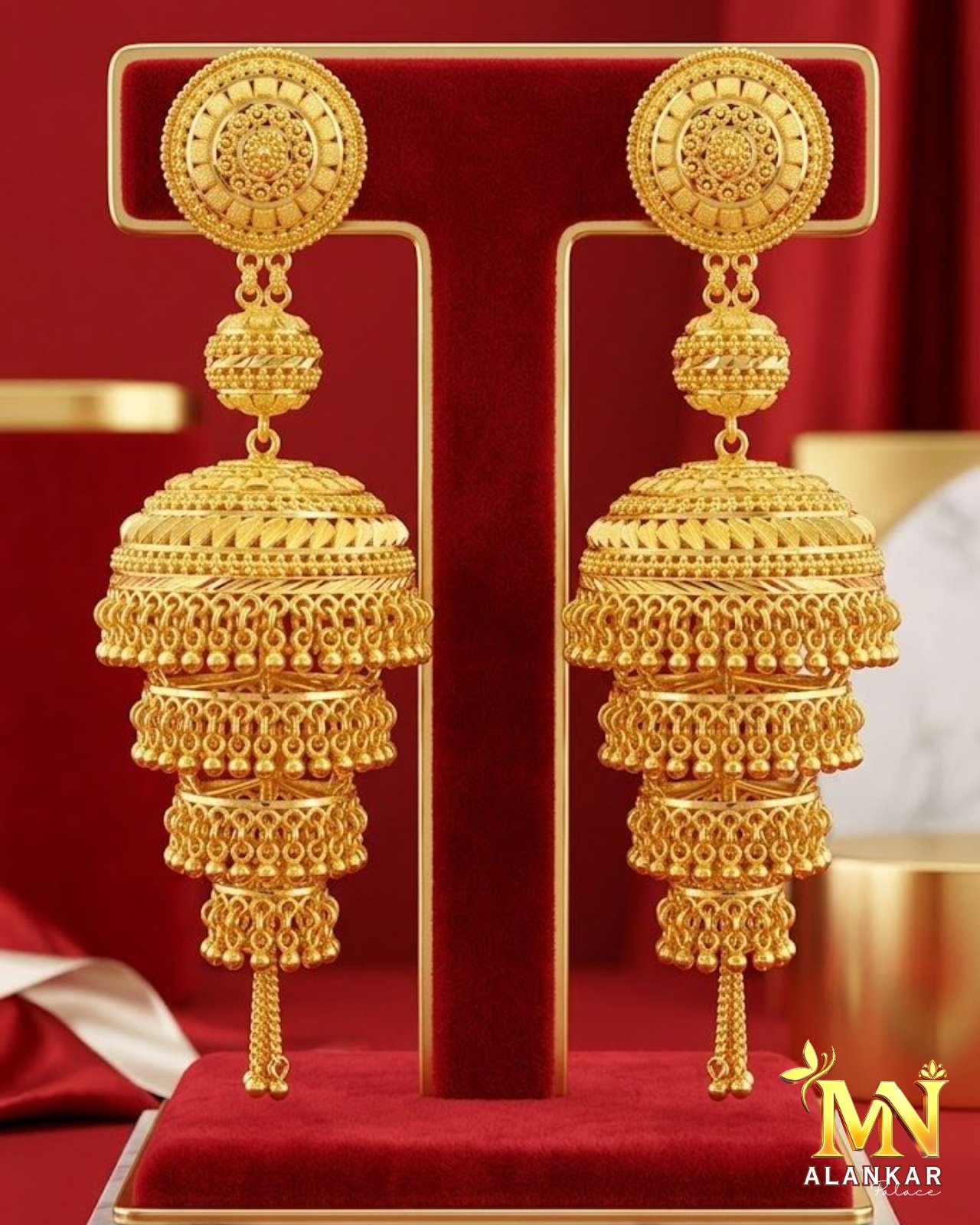 22K Gold Jhumka 20g — M N Alankar Palace, Rourkela