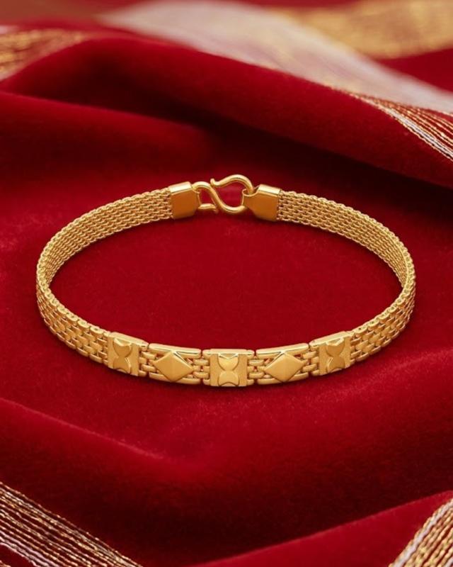 22K Gold Gents Bracelet 13.69g — M N Alankar Palace, Rourkela