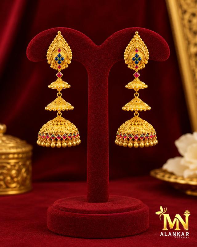 22K Gold Jhumka 8.5g — M N Alankar Palace, Rourkela
