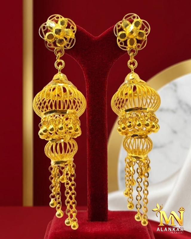 18K Gold Jhumka 7.2g — M N Alankar Palace, Rourkela