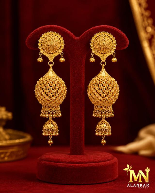 22K Gold Jhumka 13g — M N Alankar Palace, Rourkela