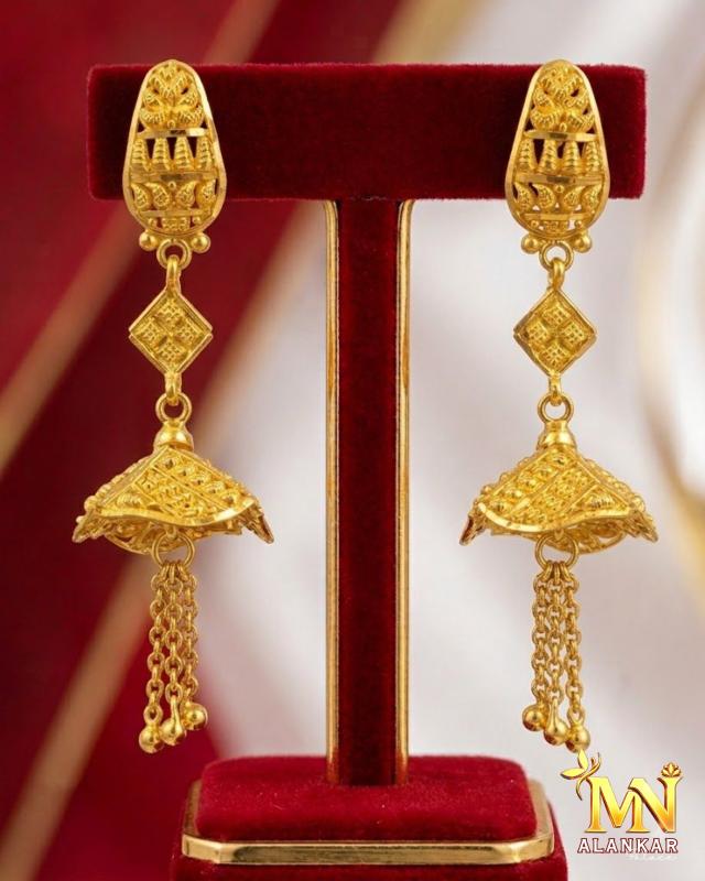 22K Gold Jhumka 6.05g — M N Alankar Palace, Rourkela