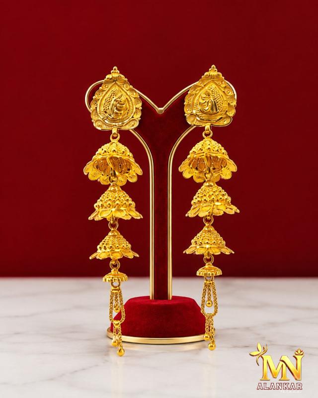 22K Gold Jhumka 12.81g — M N Alankar Palace, Rourkela