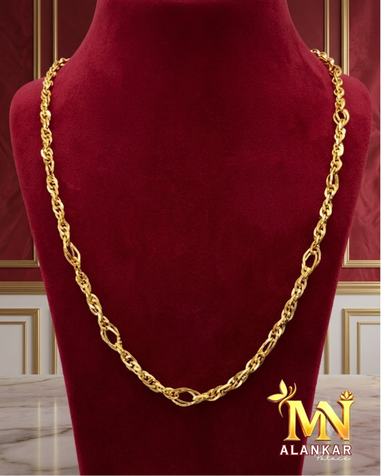 22K Gold Chain 9.38g — M N Alankar Palace, Rourkela