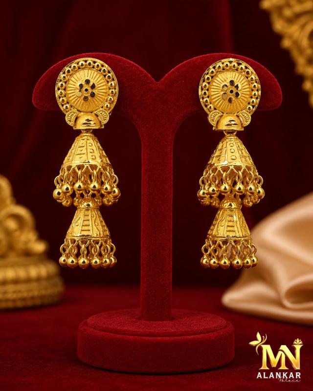 18K Gold Jhumka 7.54g — M N Alankar Palace, Rourkela