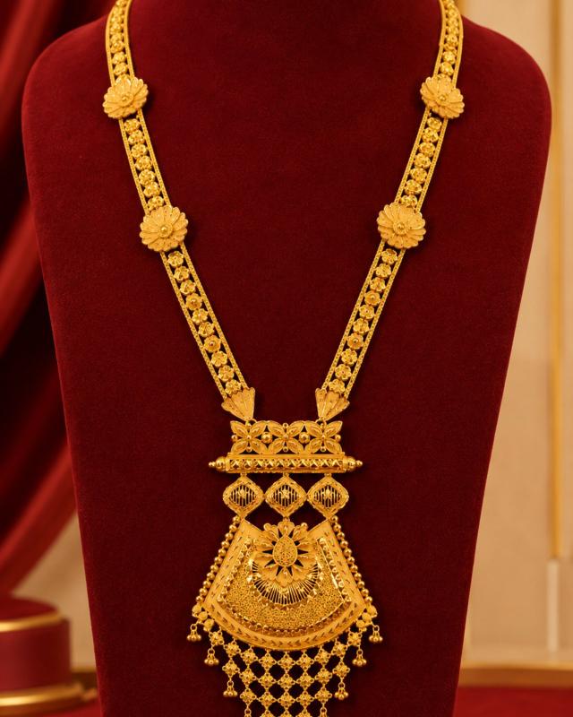 22K Gold Long Har 22.3g — M N Alankar Palace, Rourkela