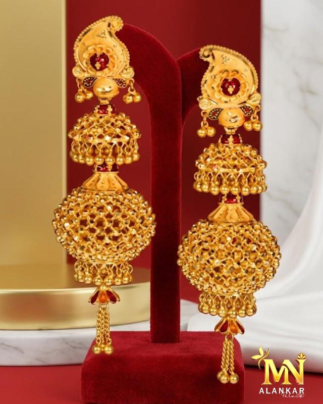 22K Gold Jhumka 14g — M N Alankar Palace, Rourkela